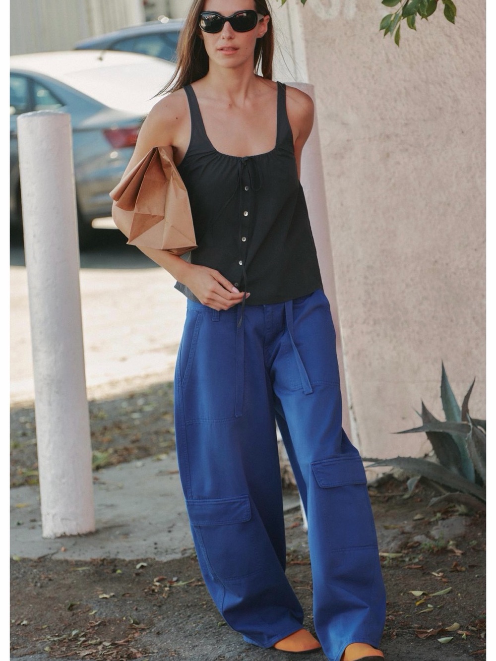 Zara new with tag button poplin top